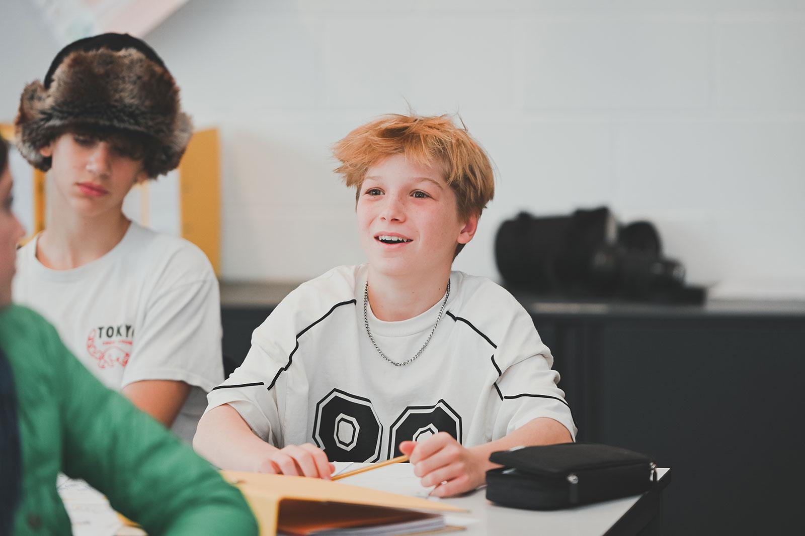 Bedales Senior School student in classroom