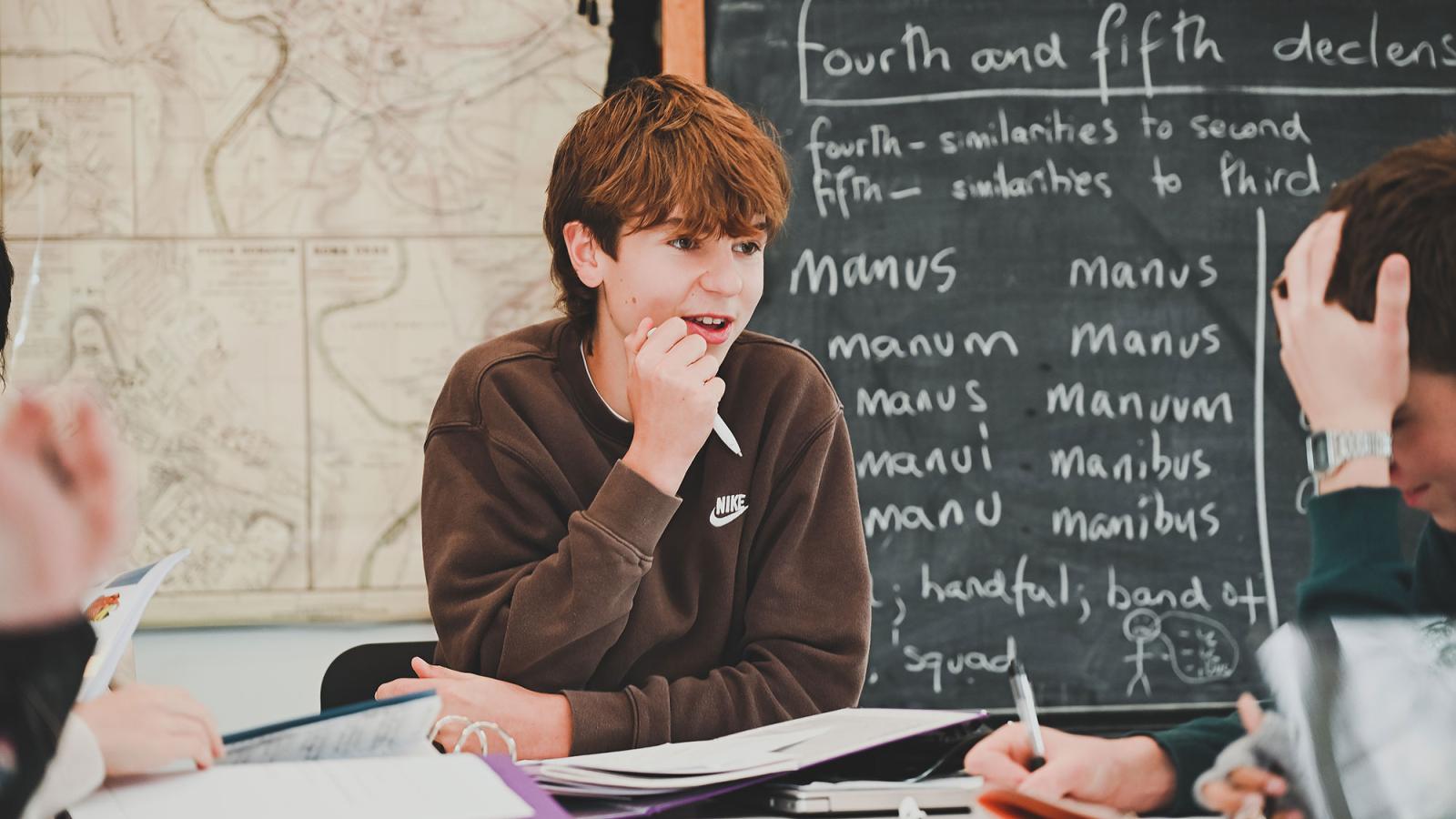 Bedales Senior students in classroom